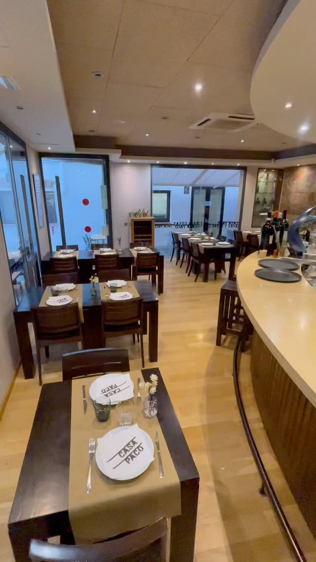 Comedor interior de Casa Paco